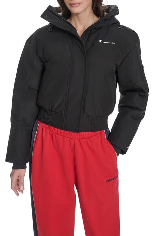 Champion Crop Ski Bomber Jacket In Black