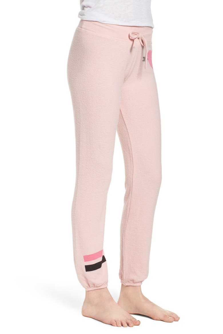 Heart & Arrow Sweatpants, Alternate, color, LIGHT ROSE