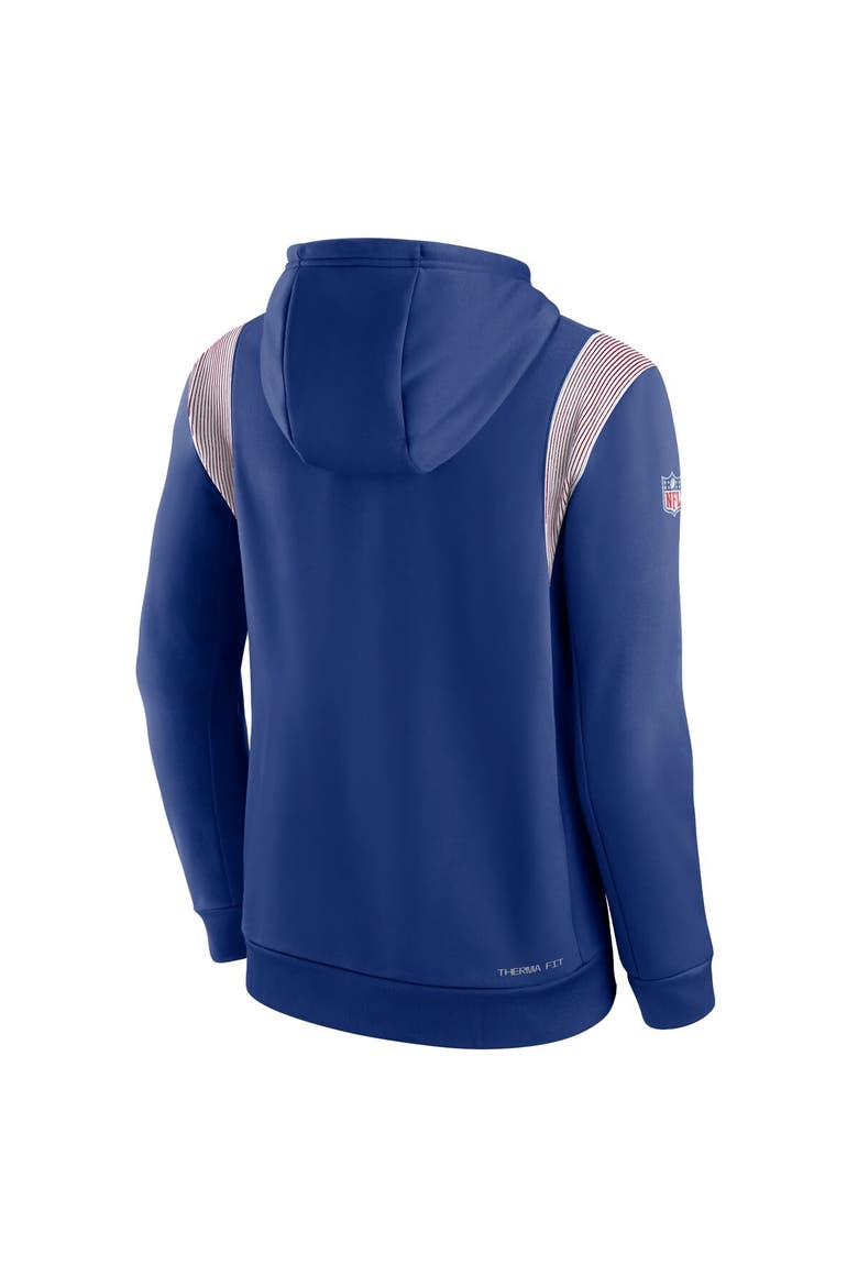 Men's Nike Royal New York Giants Sideline Athletic Stack Performance Pullover Hoodie, Alternate, color, Royal