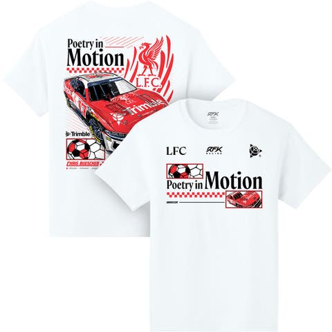 Men's Classic Ink White Chris Buescher Liverpool FC Car T-Shirt