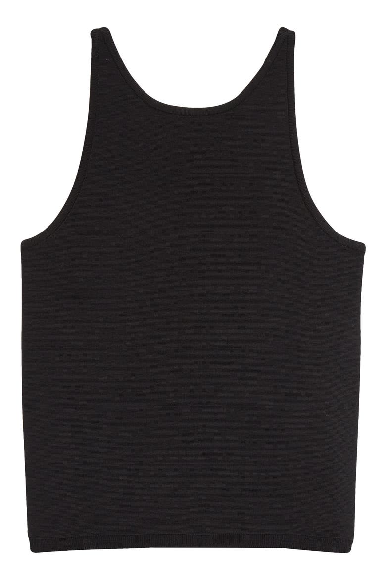 Alfeo Wool Blend Sleeveless Sweater, Alternate, color, BLACK