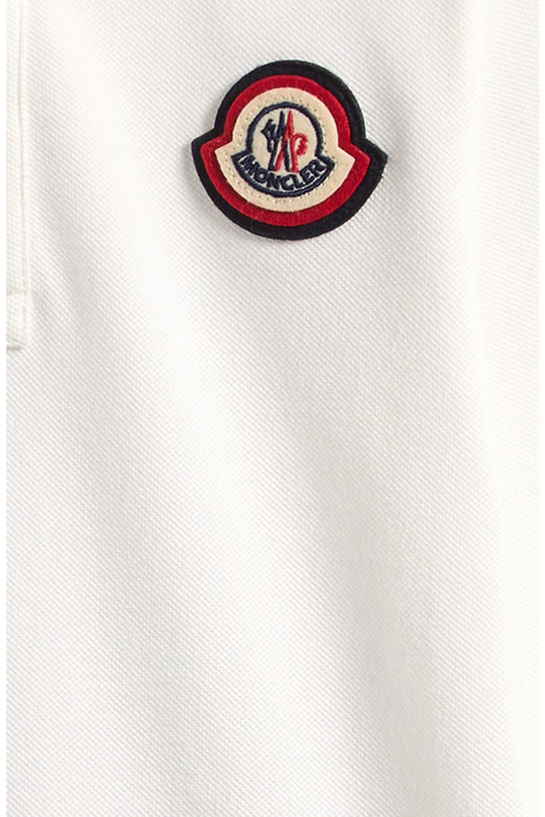 Kids' Logo Patch Long Sleeve Polo, Alternate, color, WHITE