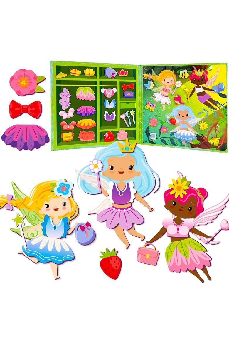 Magnetic Educational Kids Dress-Up Dolls, Main, color, Fairytale