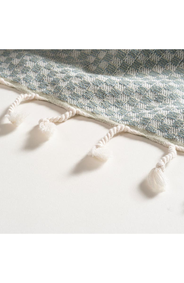 Zsa Zsa Zsu Baklan Fringed Yarn Dyed 100% Cotton Peshtemal Set Of 2, Alternate, color, Green