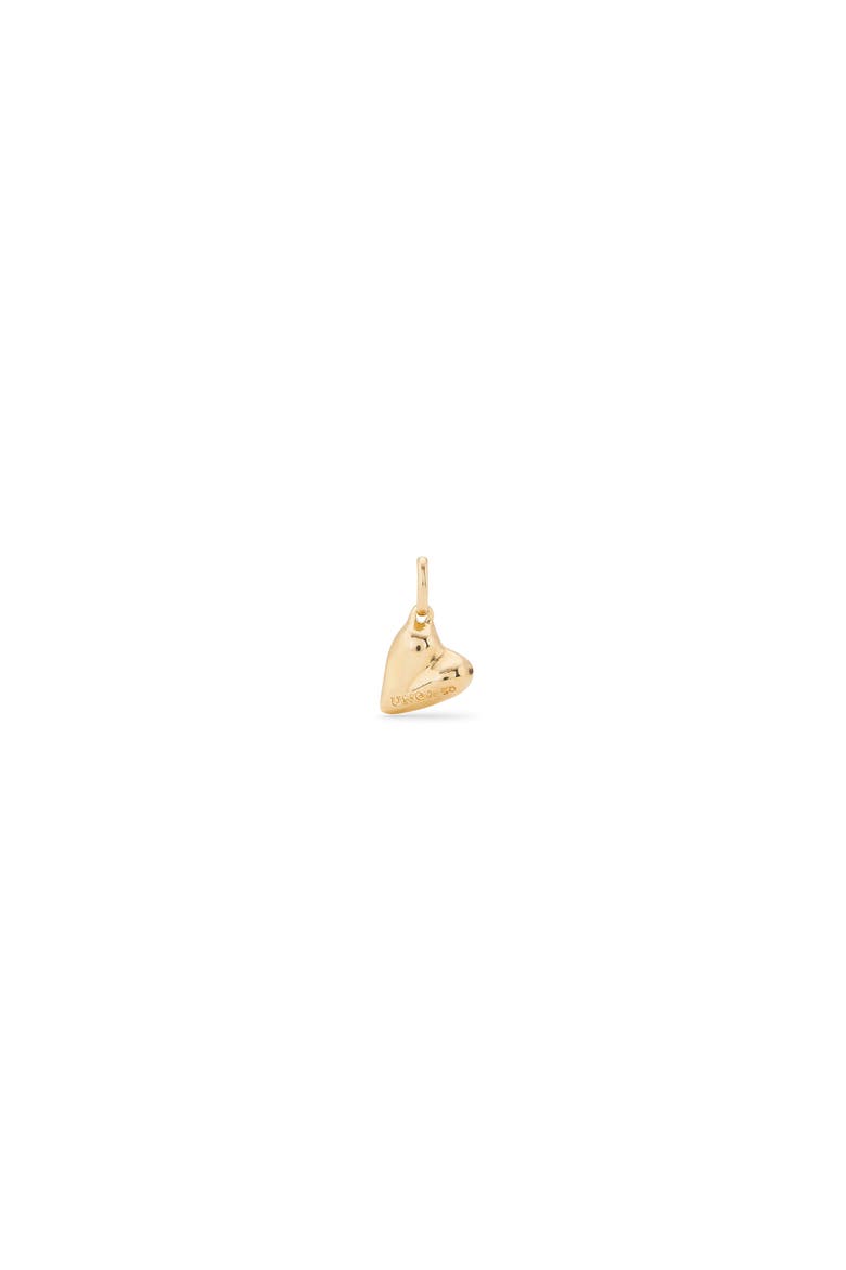 18K Gold-Plated Heart Shaped Charm, Main, color, Gold