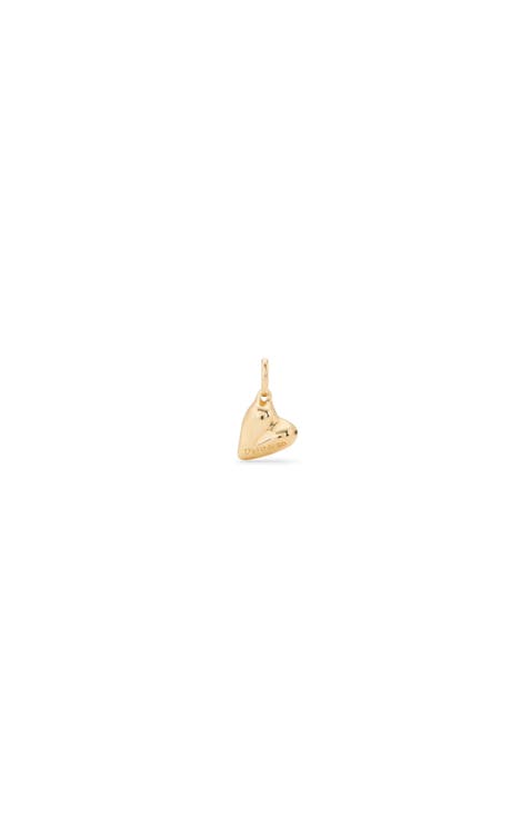18K Gold-Plated Heart Shaped Charm