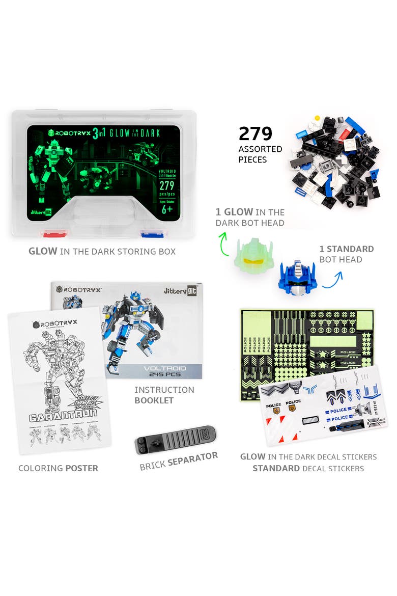 Robotryx Police Voltroid, Alternate, color, Blue