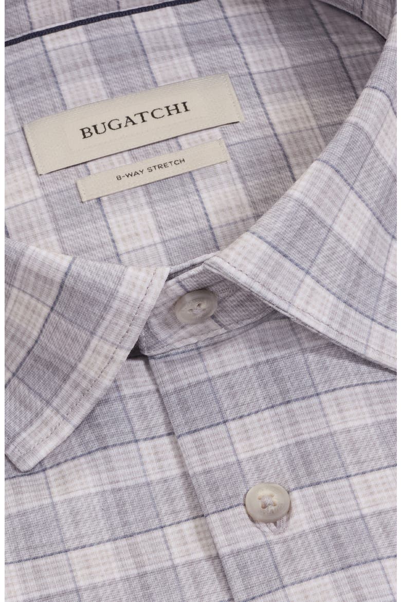 James OoohCotton® Plaid Print Button-Up Shirt, Alternate, color, PLATINUM
