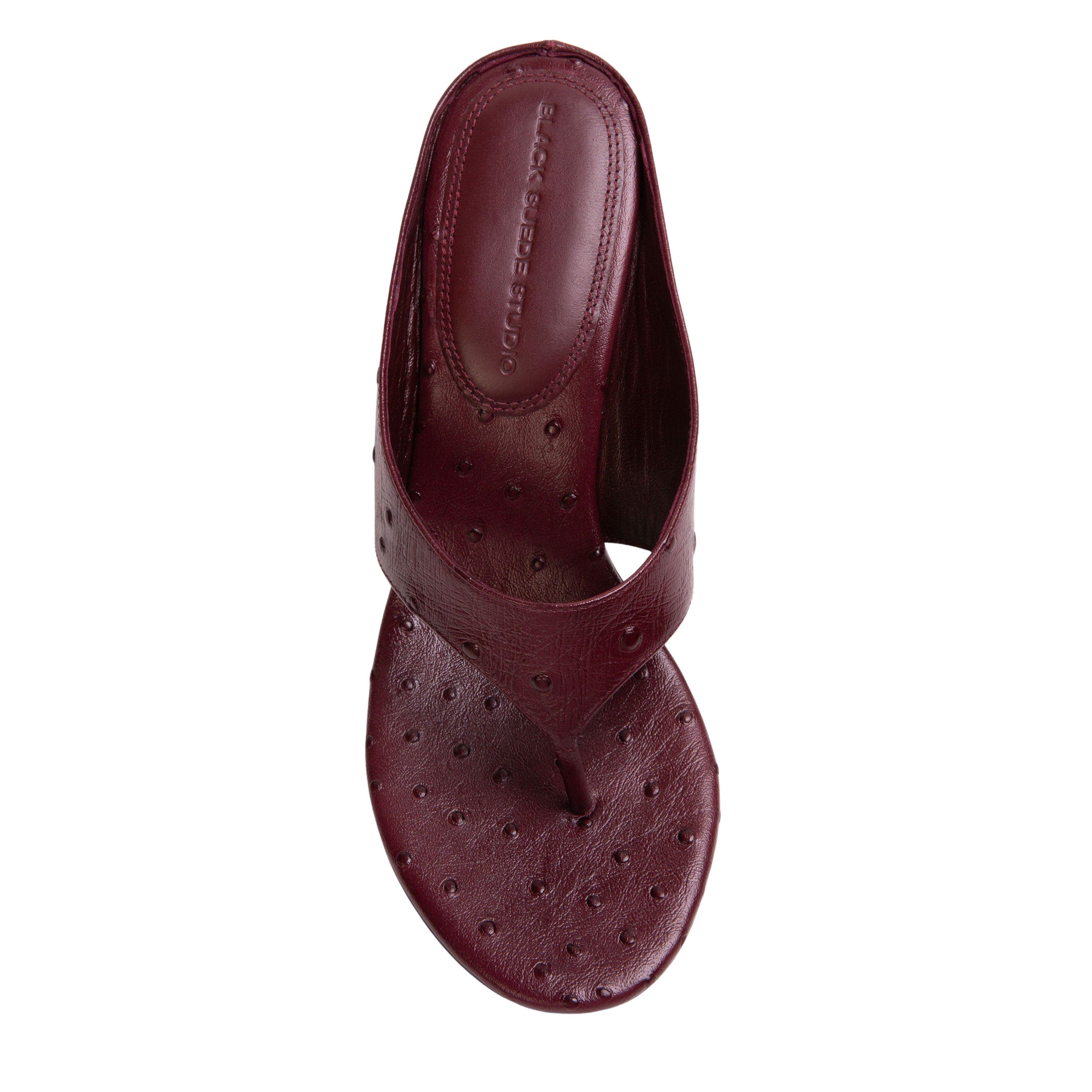 Mac 70 Wedge, Alternate, color, Ruby Ostrich Leather