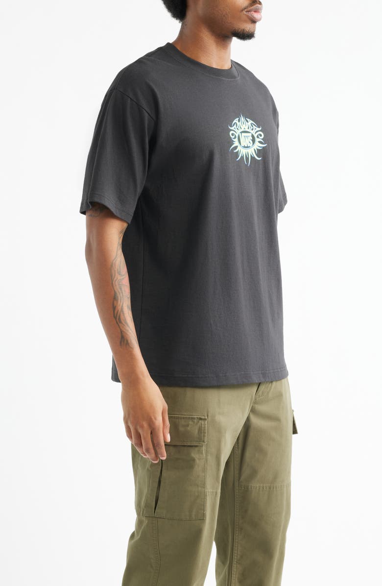 Vans Torched Cotton Graphic T-Shirt, Alternate, color, Black
