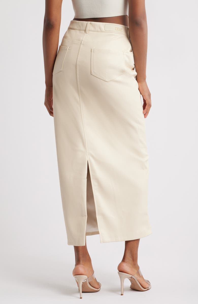 Mistress Rocks Faux Leather Midi Skirt, Alternate, color, 