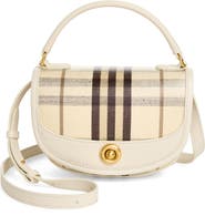 Burberry Mini Highlands Coated Canvas Handbag