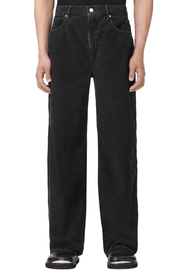 Lenny Corduroy Straight Leg Jeans, Main, color, NAVY BLUE