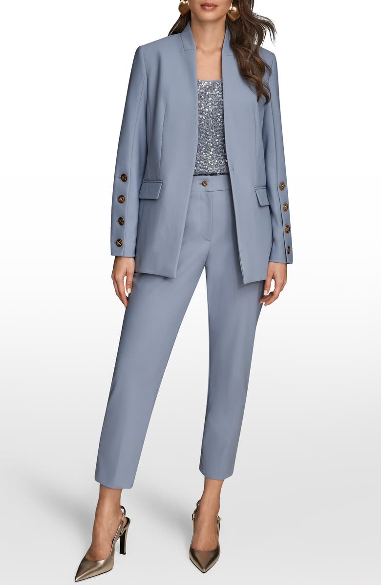 Donna Karan New York Button Sleeve Blazer, Alternate, color, Tempest