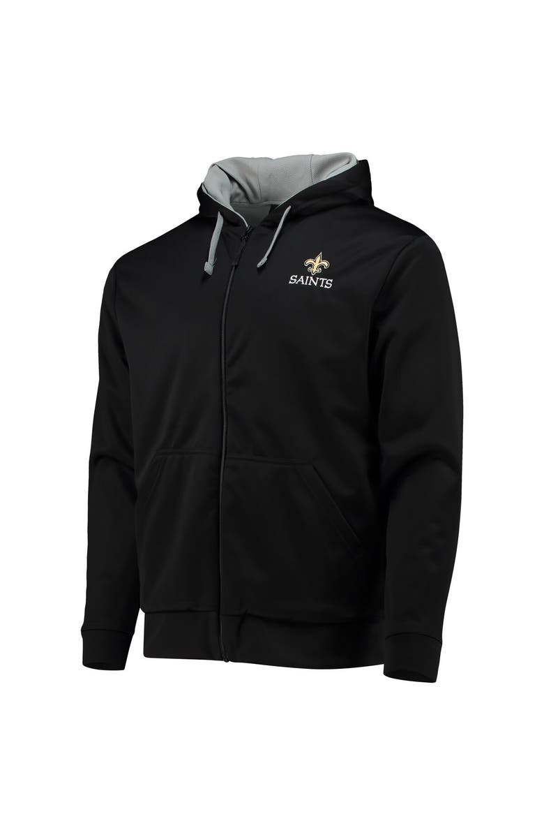 DUNBROOKE Men's Dunbrooke Black/Gray New Orleans Saints Apprentice Full-Zip Hoodie, Alternate, color, Black
