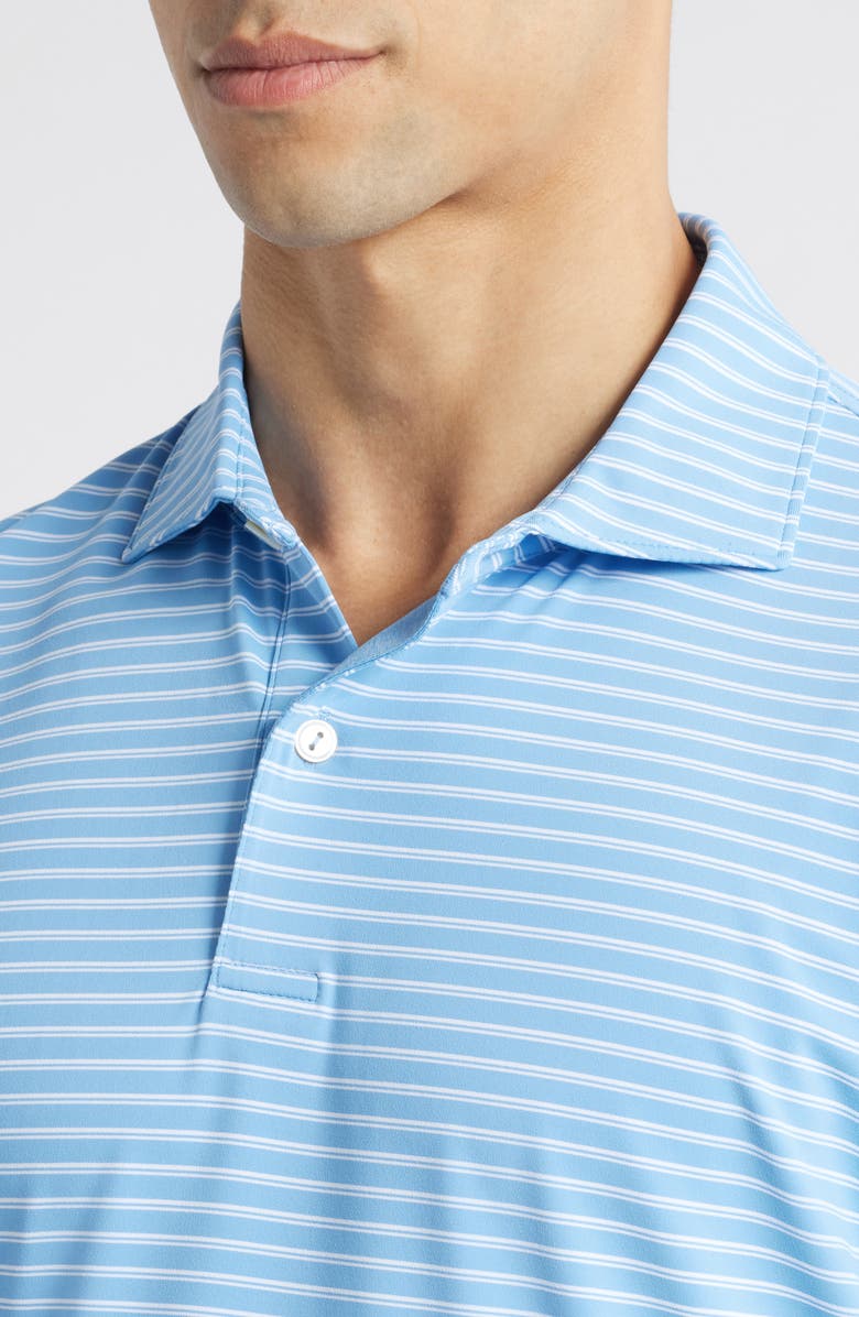 Peter Millar Bridge Stripe Performance Jersey Polo, Alternate, color, 