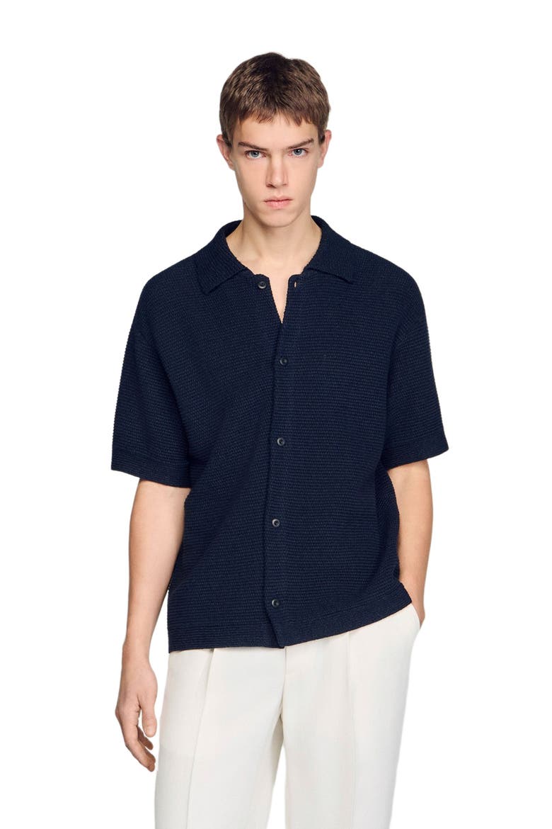 Jute shirt, Main, color, Navy blue