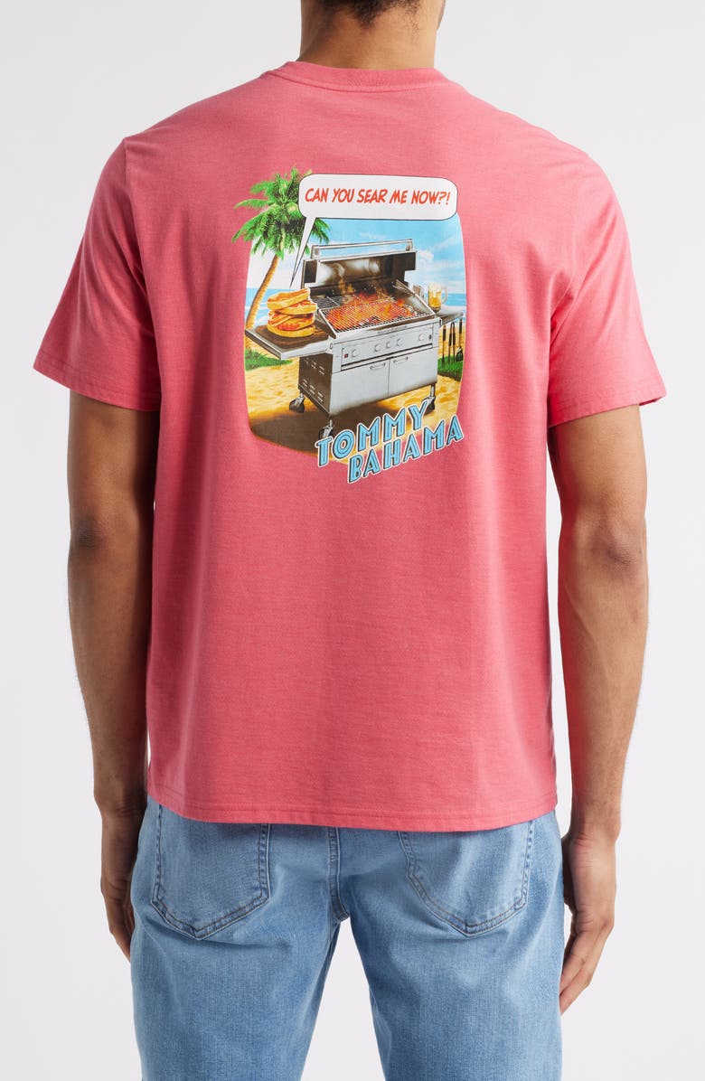 Tommy Bahama Can You Sear Me Now Graphic T-Shirt, Alternate, color, Clarete Heather