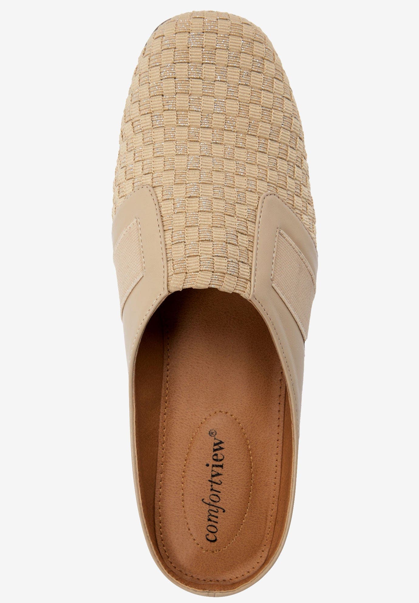 Comfortview The Lola Mule, Alternate, color, Black Metallic