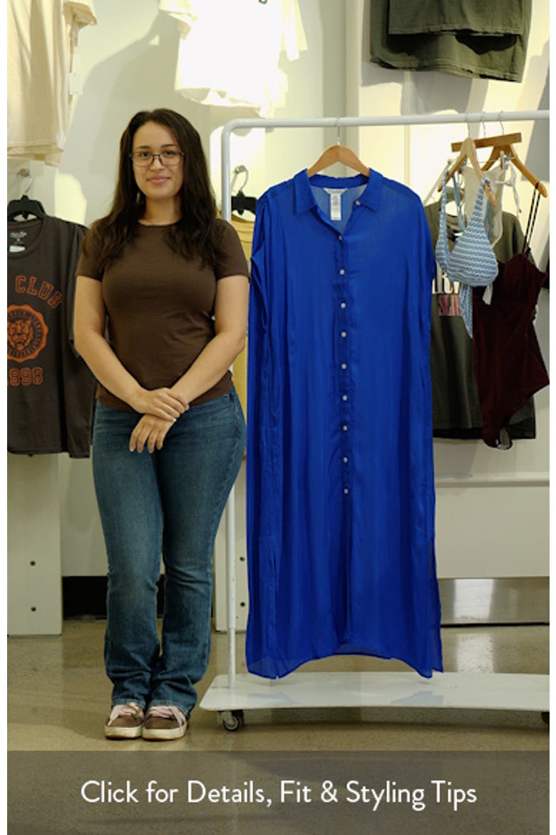 Calypso Wave Button Front Cover-Up Dress video