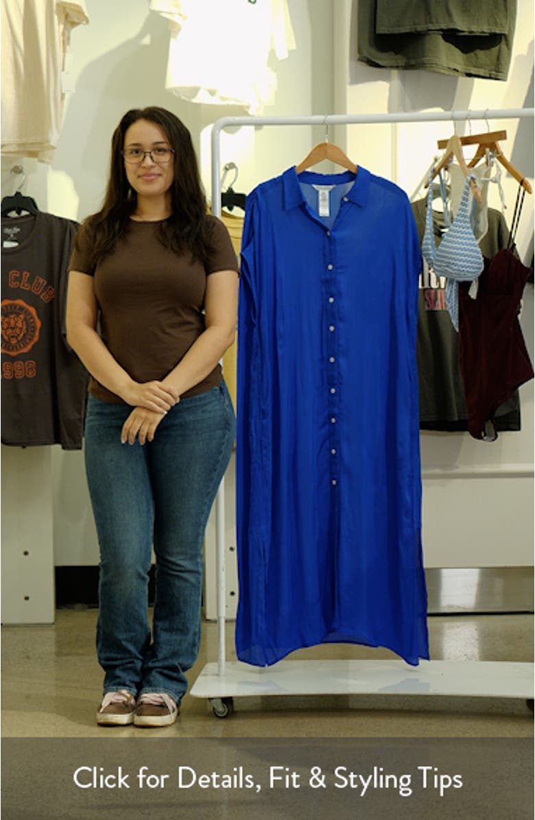 Calypso Wave Button Front Cover-Up Dress, sales video thumbnail