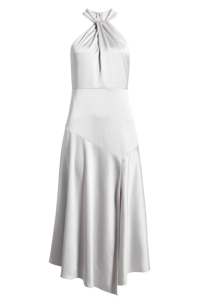 Ted Baker London Masae Twist Neck Satin Cocktail Dress, Alternate, color, 