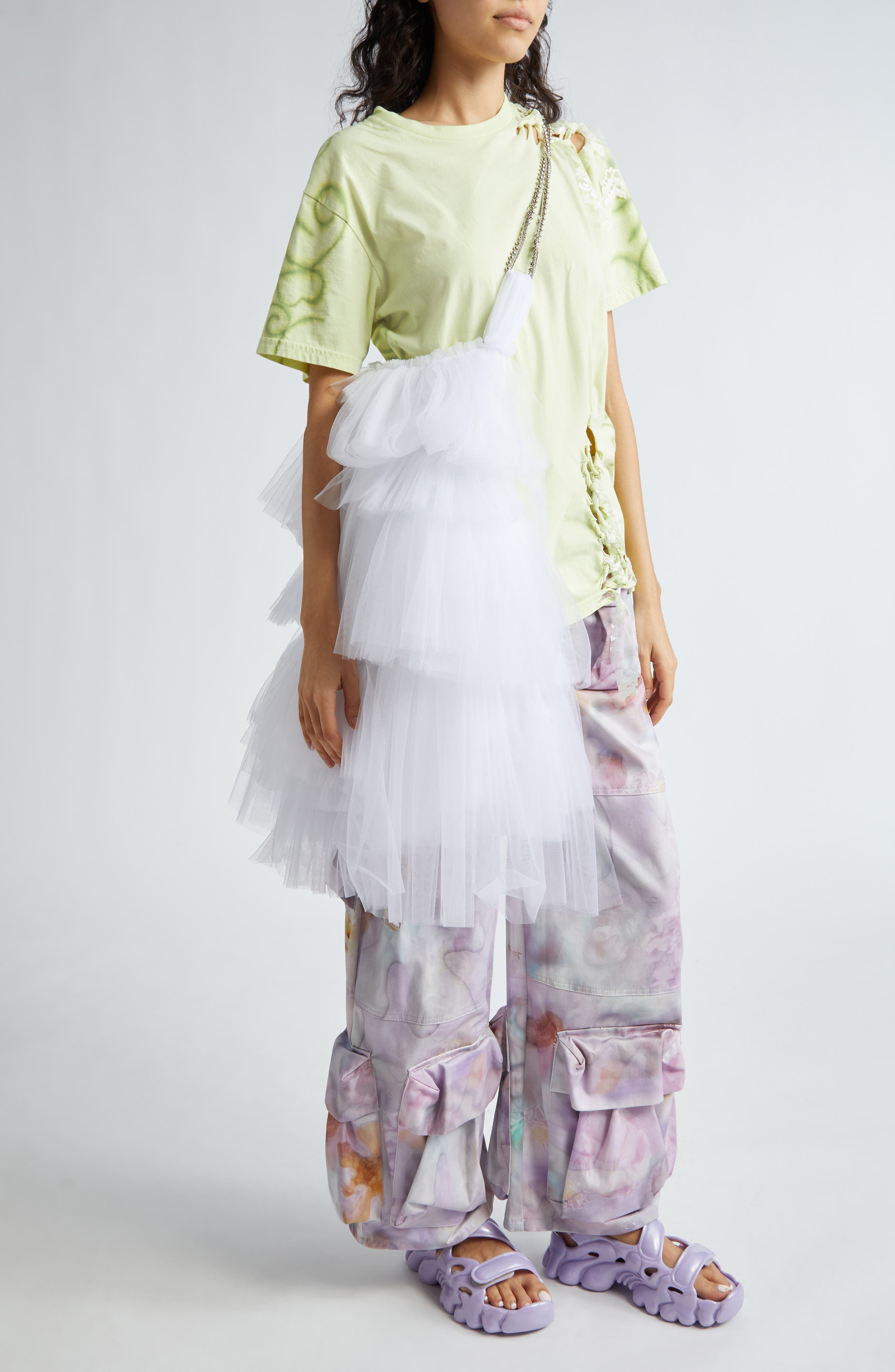 Collina Strada Medium Mist Tulle Bag, Alternate, color, 