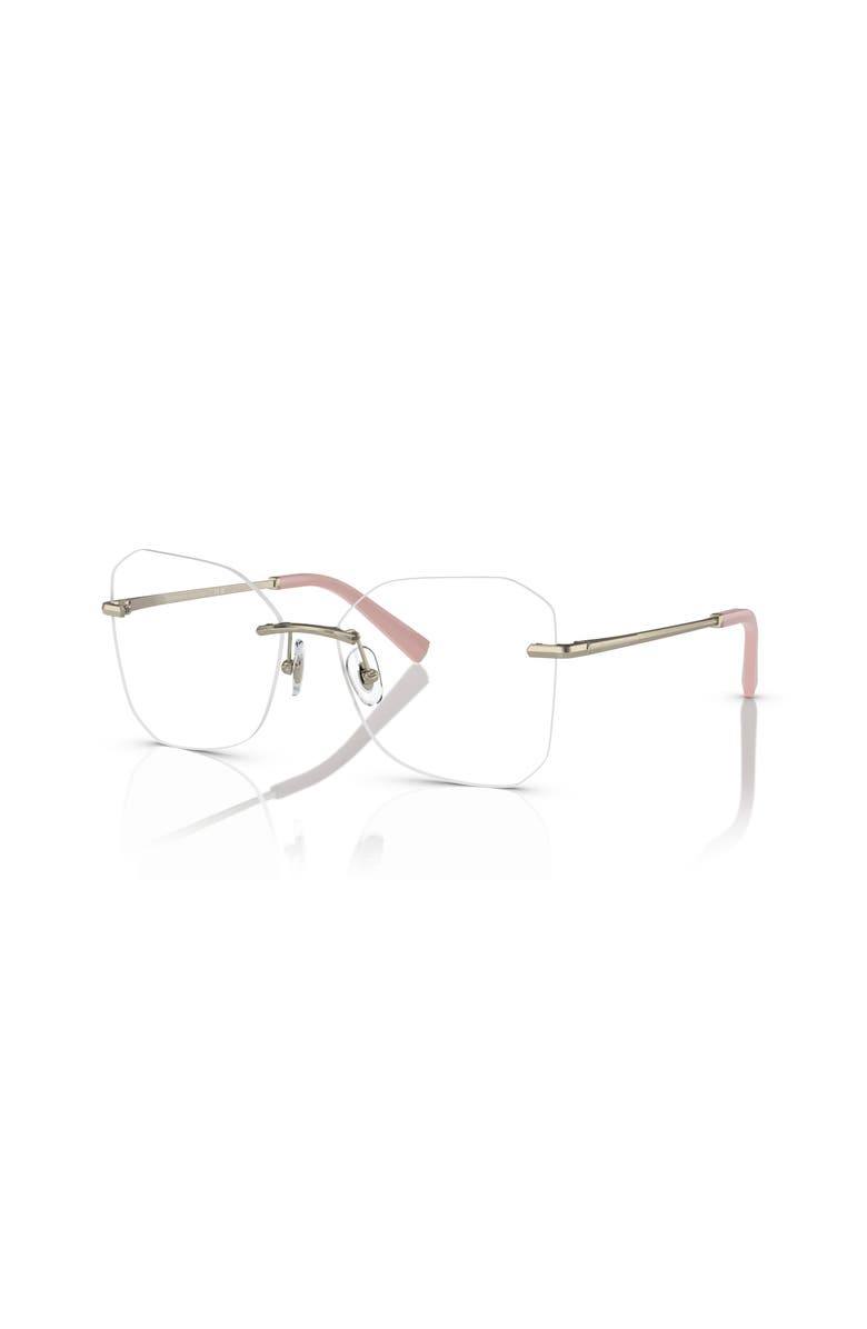 Tiffany & Co. 55mm Irregular optical glasses, Main, color, Gold