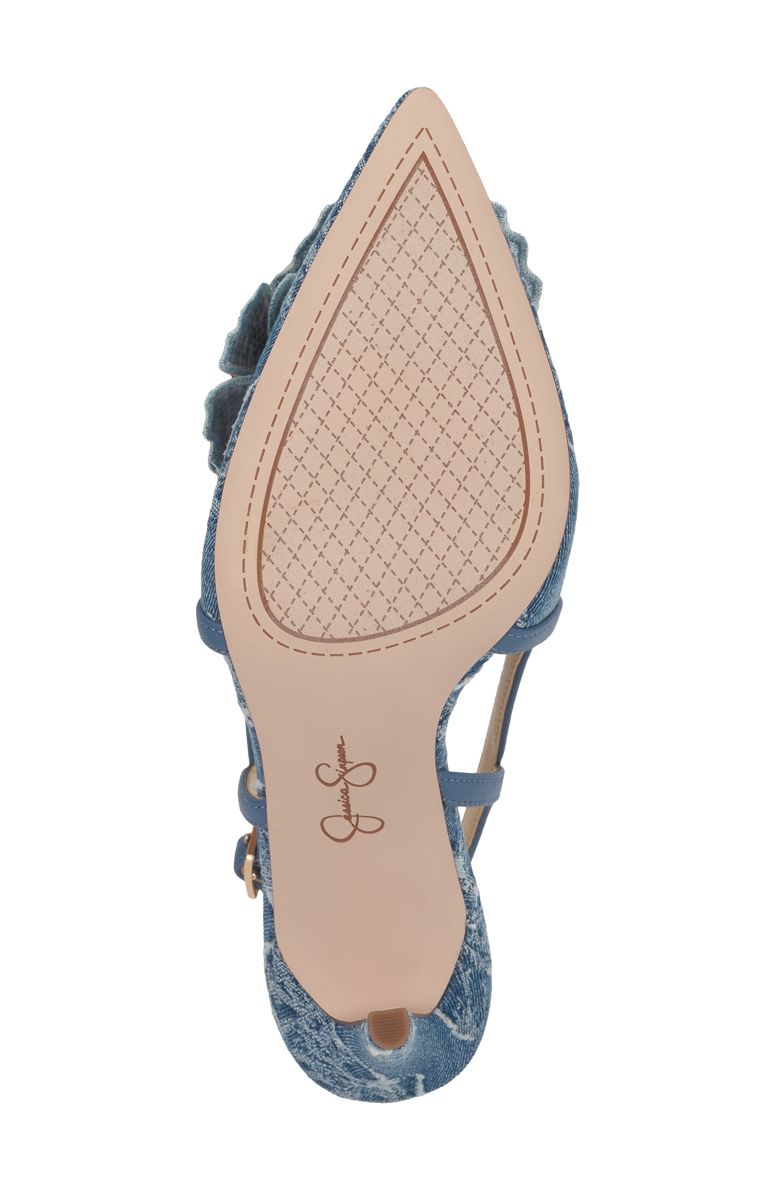 Jessica Simpson Pilita Slingback Pointed Toe Pump, Alternate, color, Medium Blue
