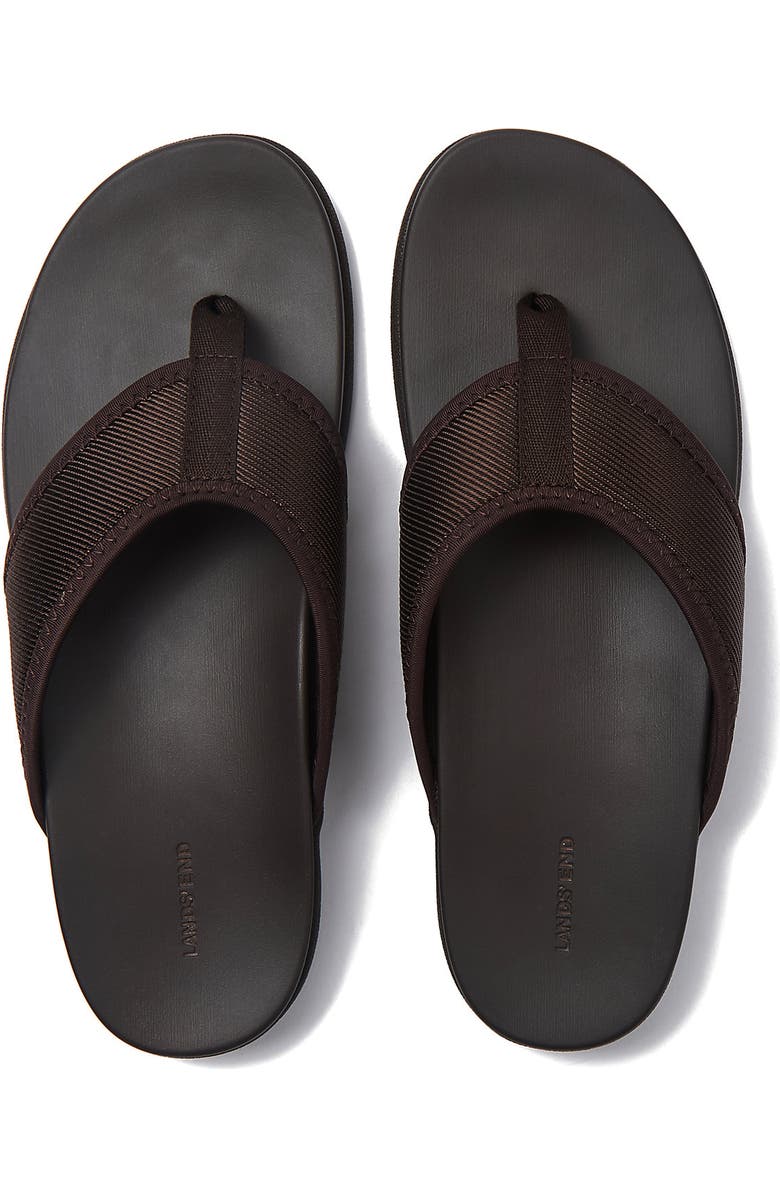 Lands' End All Day Comfort Flip Flops, Alternate, color, Coffee Bean