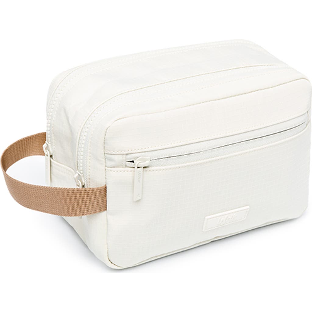 Lefrik Kei Double Washbag In Chalk
