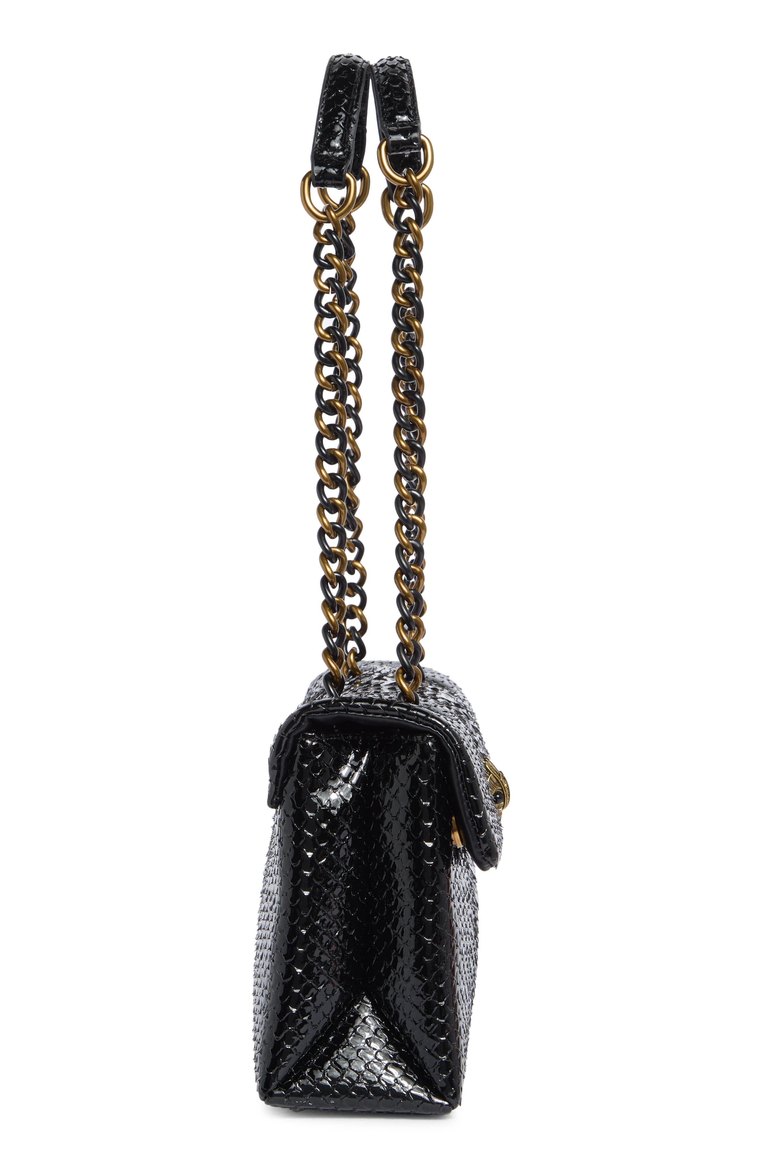 Kurt Geiger London Kensington Leather Mini Crossbody Bag, Alternate, color, Black