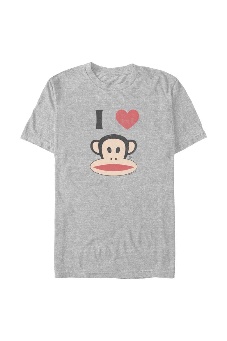 Men's Paul Frank Distressed I Heart Julius Graphic Tee, Main, color, Athletic Heather