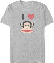 Paul Frank Men's Distressed I Heart Julius Short Sleeve Graphic T-Shirt