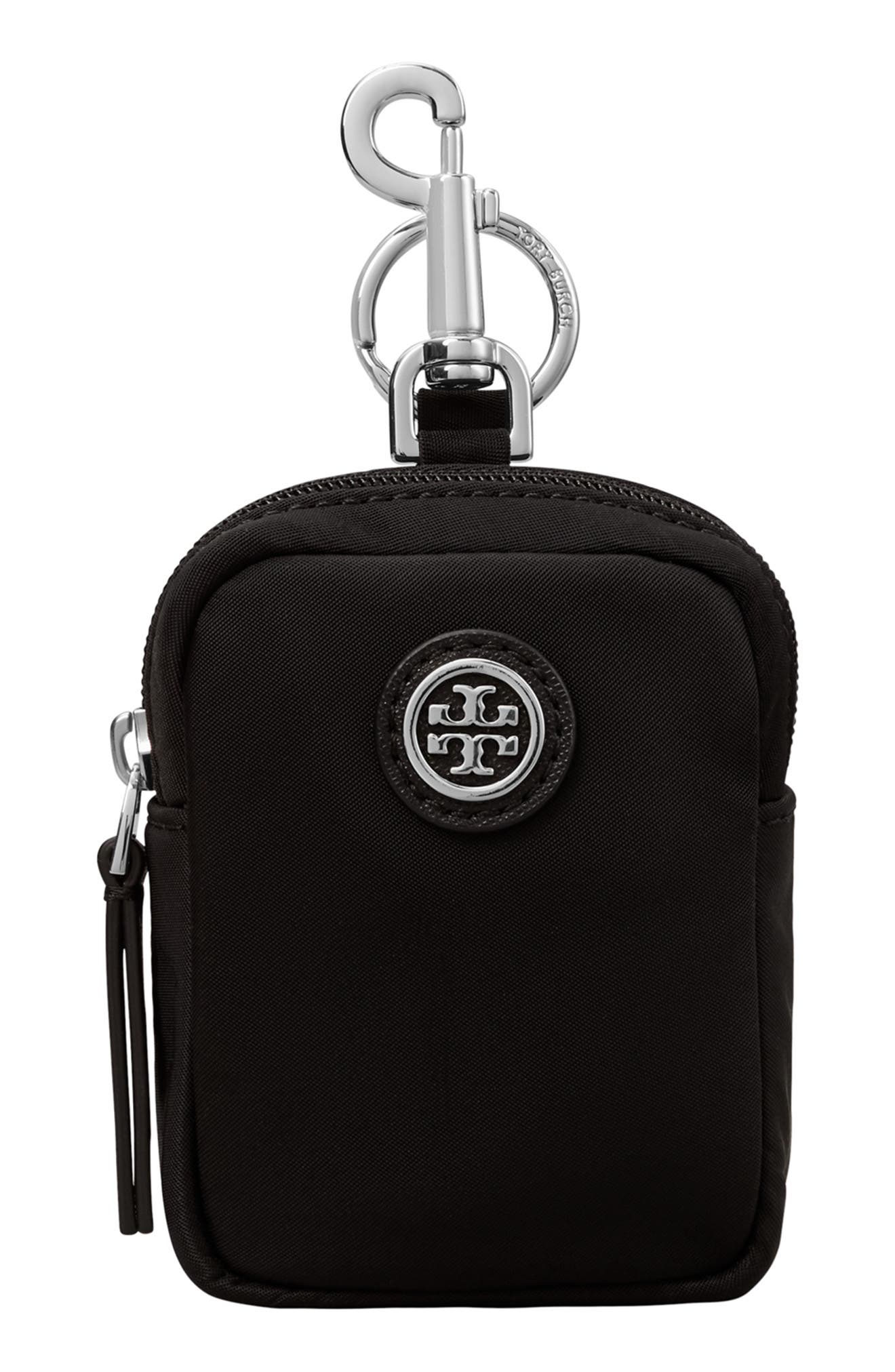 Tory Burch Virginia Key Fob Mini Nylon Case, Main, color, 