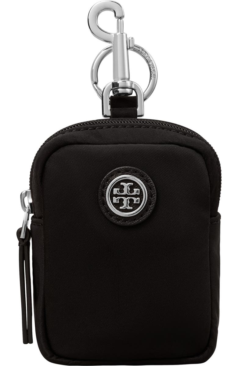 Tory Burch Virginia Key Fob Mini Nylon Case, Main, color,