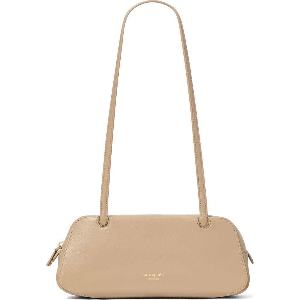 Kate Spade New York Grace Fine Grain Leather Shoulder Bag In Timeless Taupe