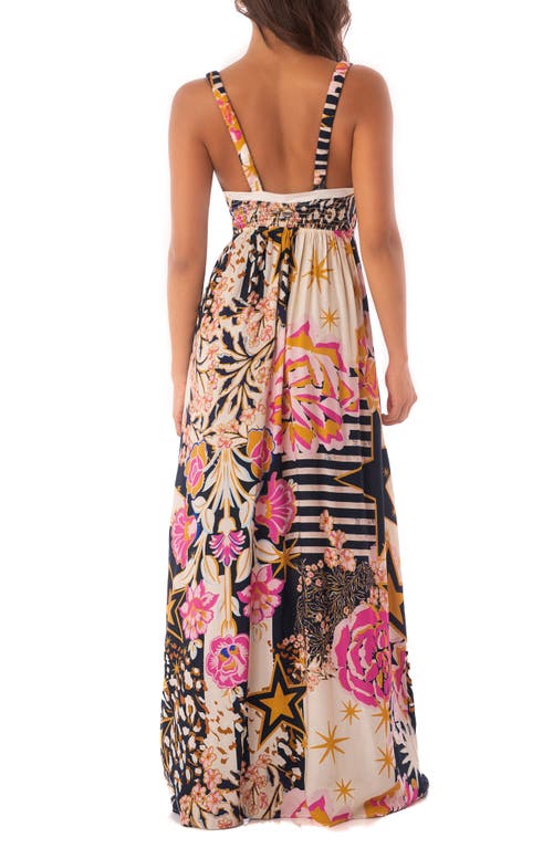 Maaji Patchwork Rose Evangeline Maxi Sundress In Multi