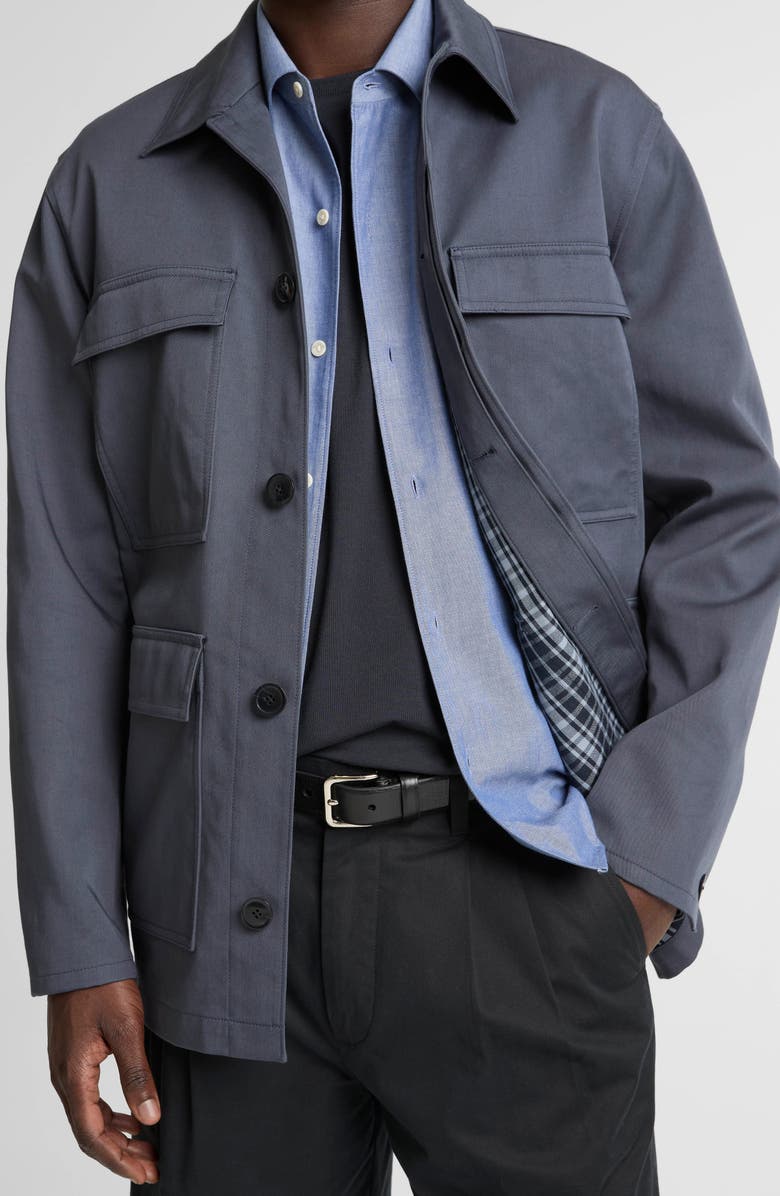 Vince Brushed Cotton Twill Chore Coat, Alternate, color, Studio