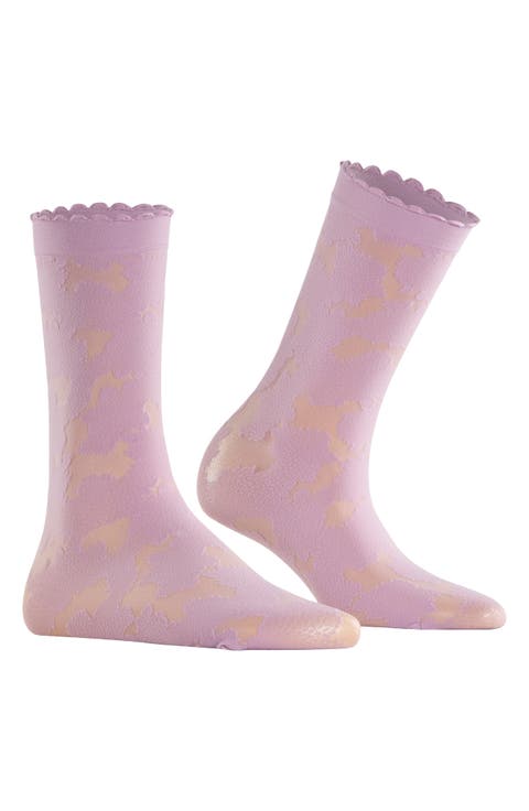 Hydrangea 20 Denier Dress Socks