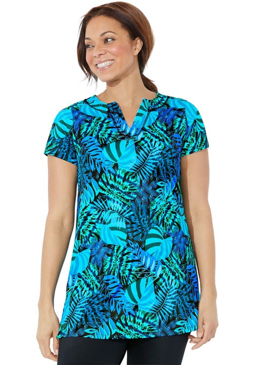Swimsuits For All Chlorine Resistant Swim Tunic In Multi