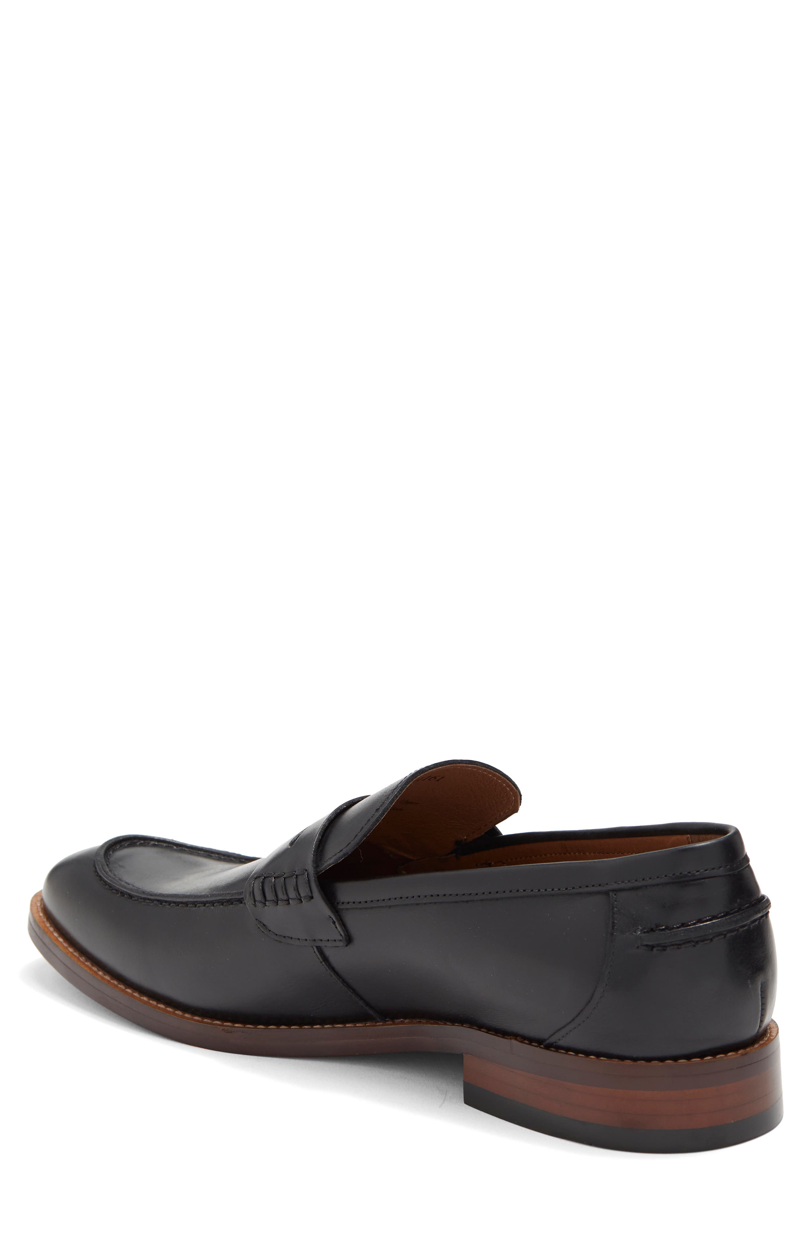 WINTHROP Hamilton Leather Loafer, Alternate, color, Black