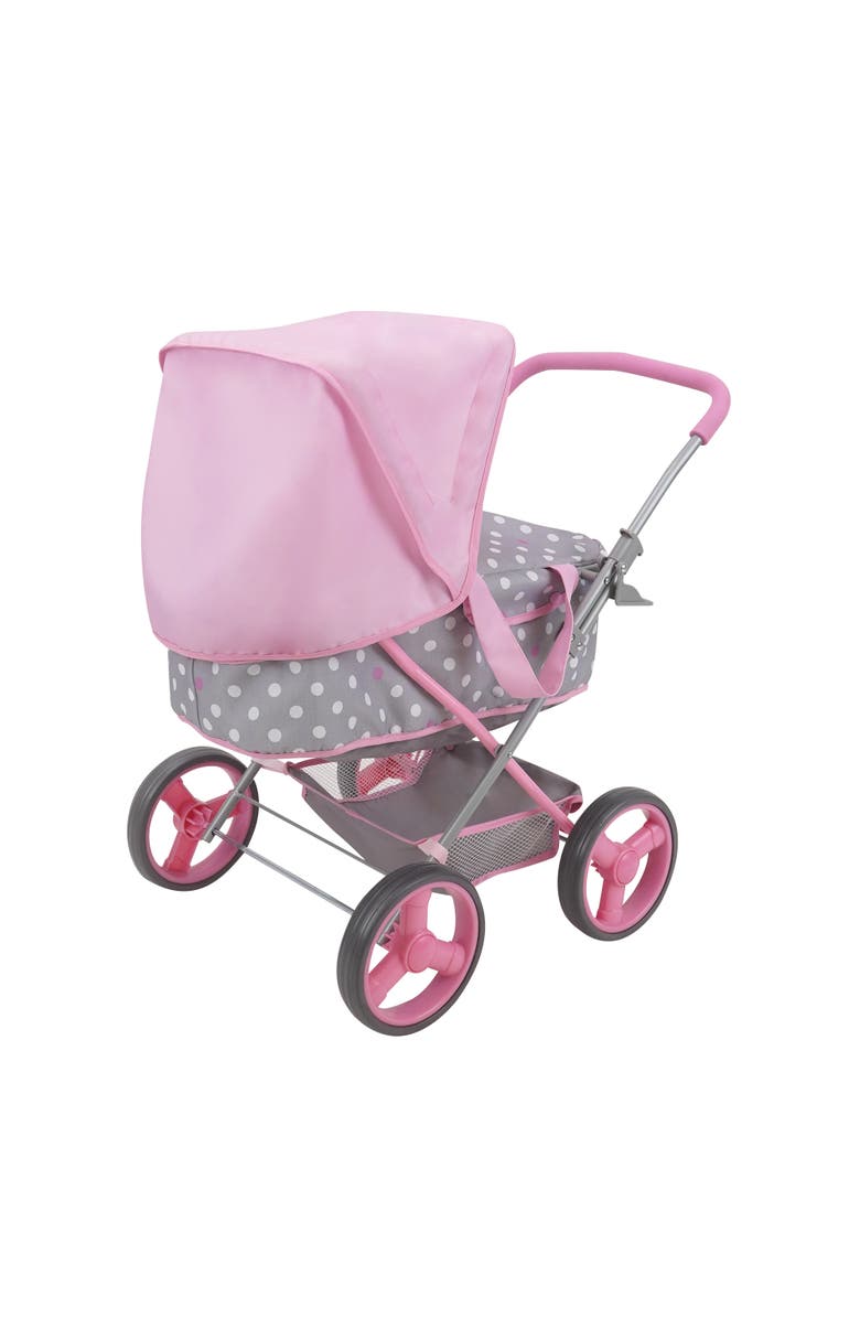 509 Crew Cotton Candy Pink Doll Pram Fits Dolls 18'', Alternate, color, Multicolored