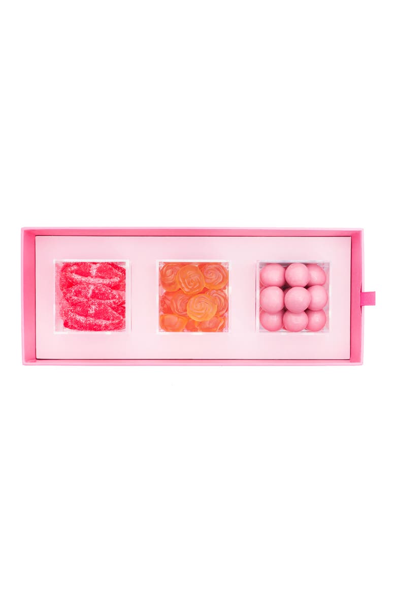 XOXO 3-Piece Candy Bento Box, Alternate, color, PINK