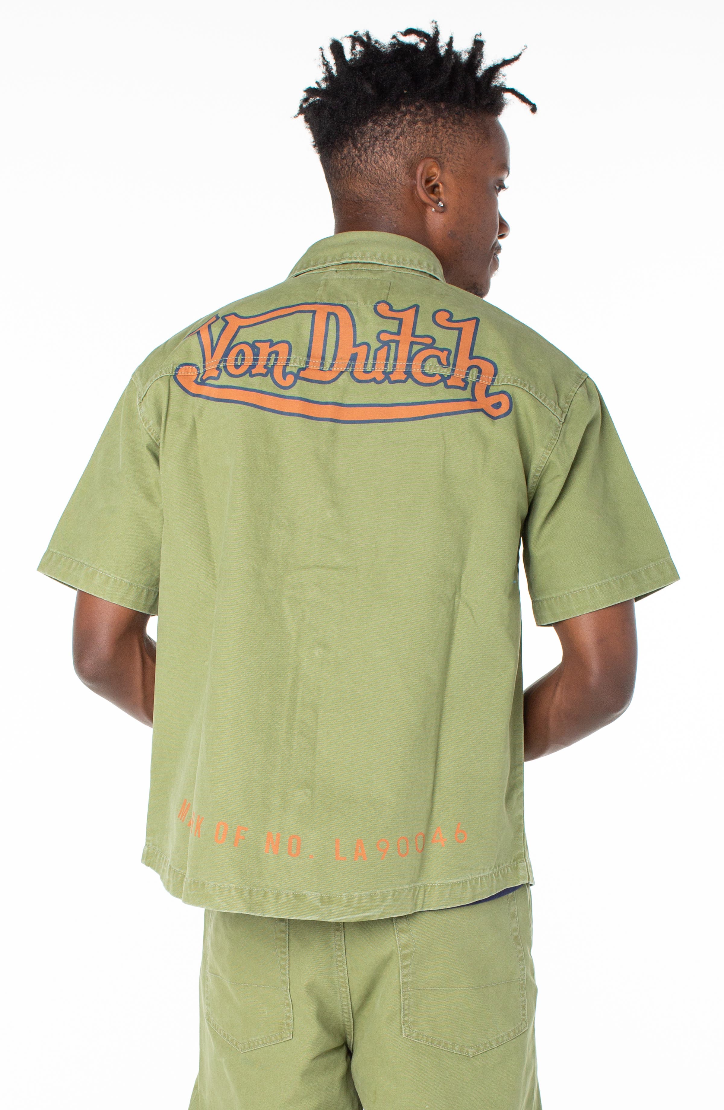 Von Dutch Short Sleeve Snap Front Hell Shirt (Men) | Nordstrom