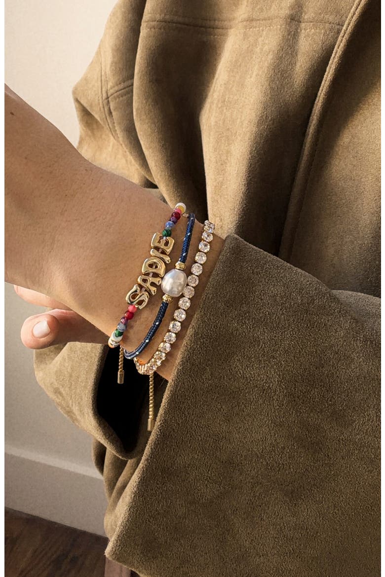 Rowan Semiprecious Custom Layered Bracelet, Alternate, color, BLUE MULTI
