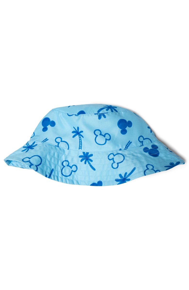 Disney Mickey Mouse Baby Boys' Swimwear One Piece Sunsuit and Hat Set, Alternate, color, Light Blue Mickey