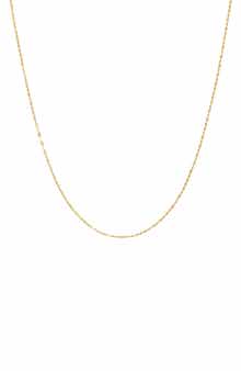 FUZION CREATIONS 14K Gold Mirror Link Chain Necklace