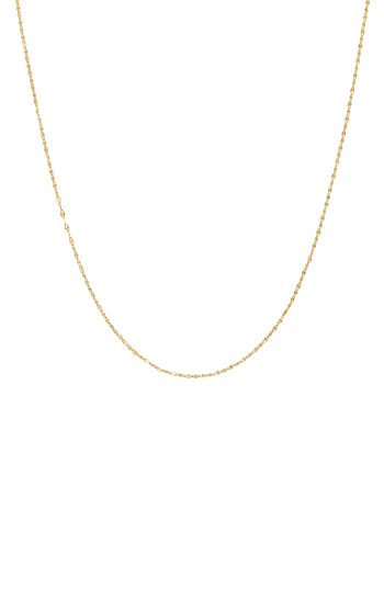 Fuzion Creations 14k Gold Mirror Link Chain Necklace In Yellow