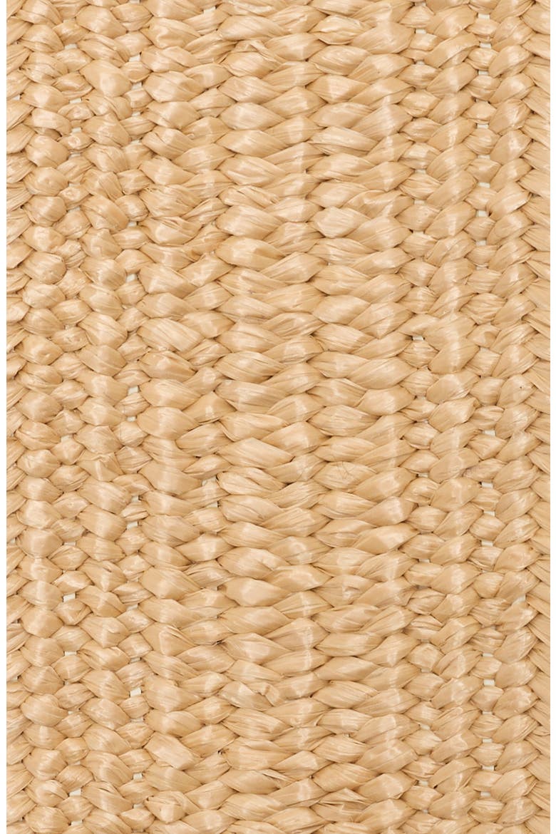 Wrapped Buckle Stretch Woven Straw Belt, Alternate, color, NATURAL